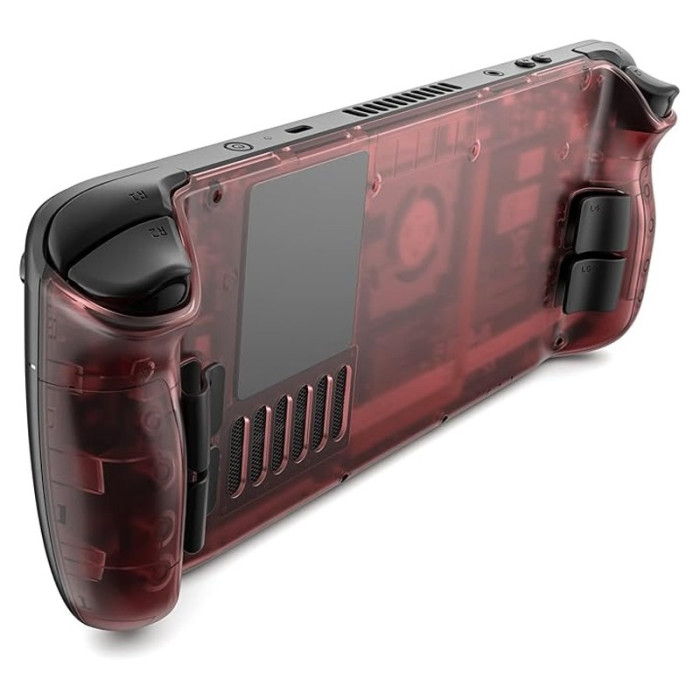 Задняя панель JSAUX Transparent Back Plate для Steam Deck прозрачно-красный