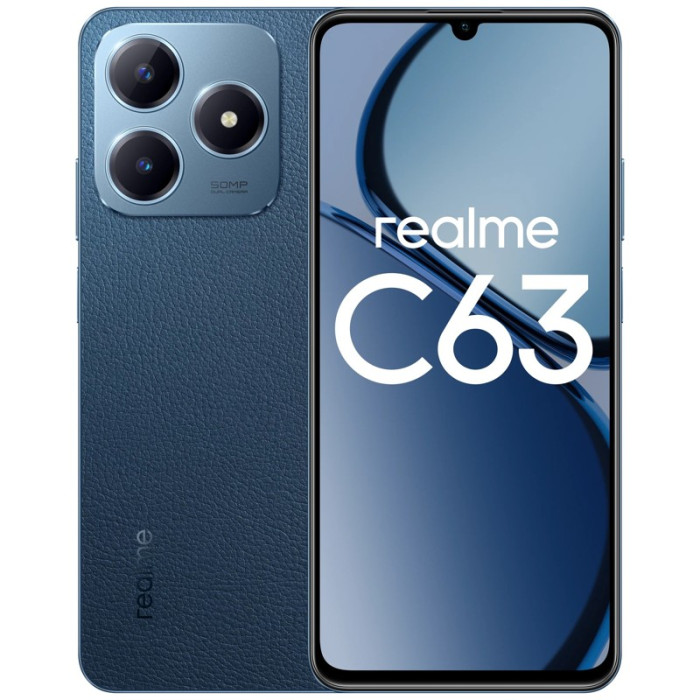Смартфон Realme C63 8/256GB Синий (Blue) EAC | Фото 1 из 3