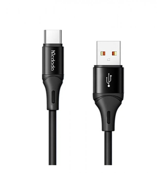 Кабель McDodo USB-A to Type-C Color Series 1.2m 5A QC 4.0 CA-1842 Черный | Фото 1 из 2