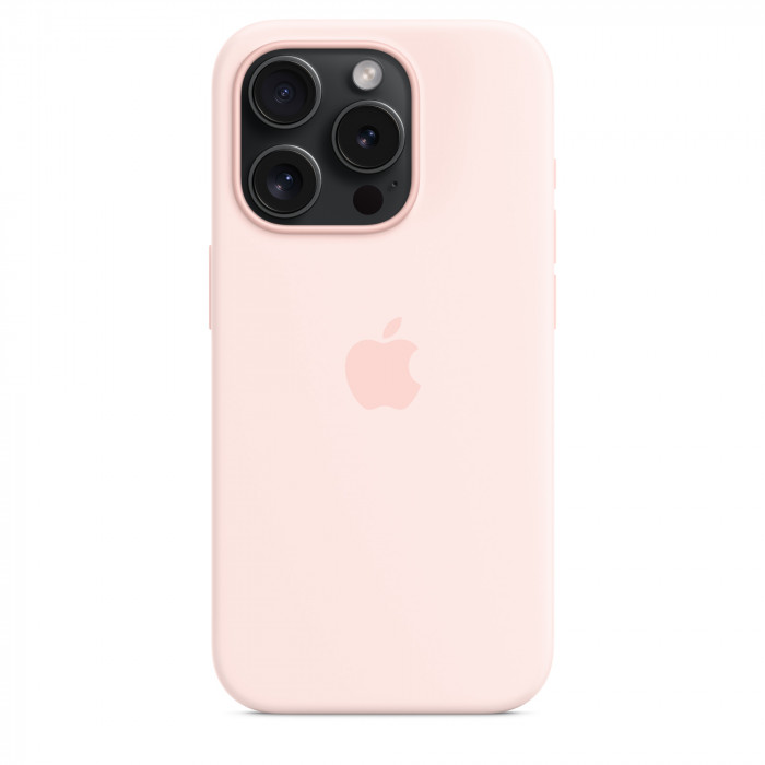 Чехол Silicone Case MagSafe для iPhone 15 Pro Light Pink