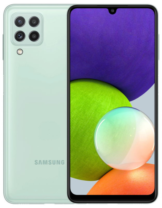 Смартфон Samsung Galaxy A22 4/128Gb Мятный EAC | Фото 1 из 2