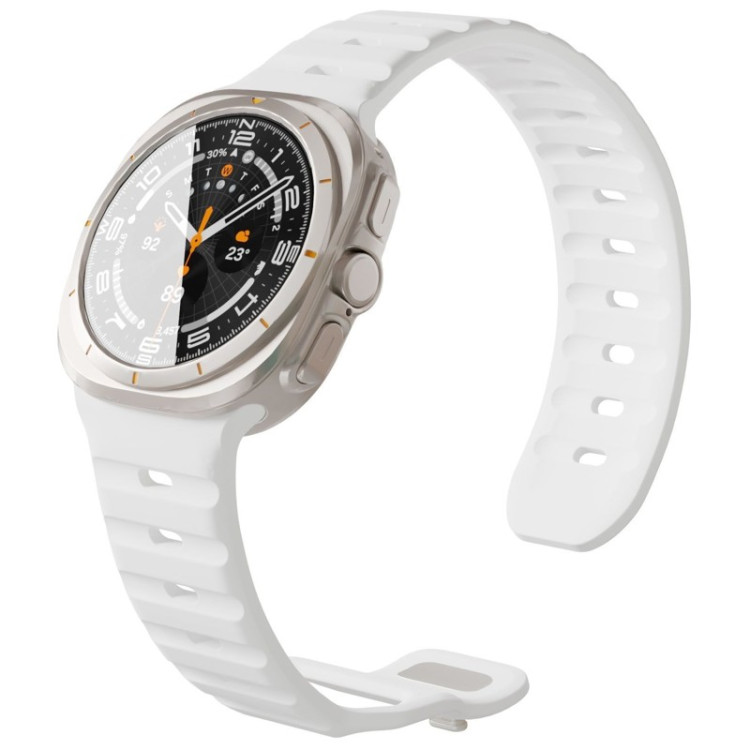 Ремешок силиконовый VLP Pulse Band для Samsung Galaxy Watch Ultra 47 мм, Белый