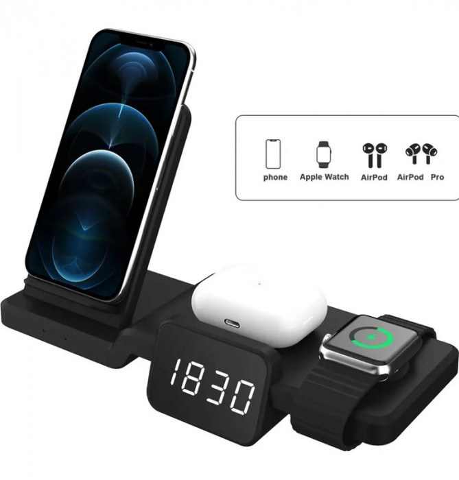 Беспроводная зарядная станция Wireless Gharging Station Черный | Фото 1 из 2