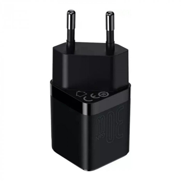 Зарядное устройство Baseus GaN3 Fast Charger 1C 30W EU Black (CCGN010101) | Фото 4 из 7