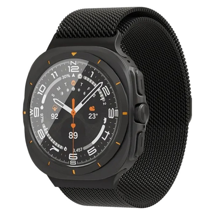 Ремешок из нержавеющей стали VLP Milanese Band для Samsung Galaxy Watch Ultra 47 мм Черный