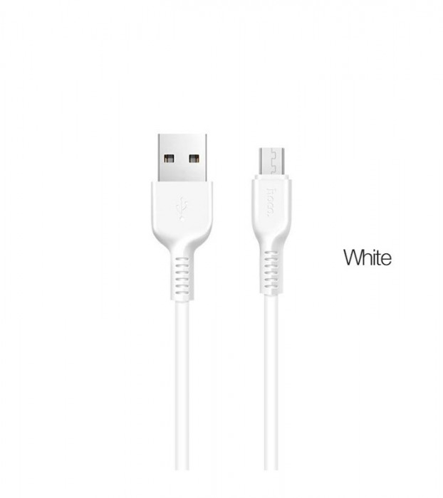 Кабель USB HOCO X20 Flash 2.4А Micro USB - 2м белый | Фото 1 из 2