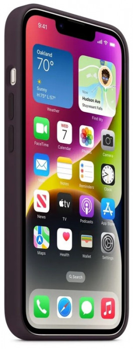 Чехол Silicone Case для iPhone 14 Темно-фиолетовый (Elderberry) | Фото 3 из 4