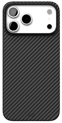 Чехол защитный VLP Kevlar Case с MagSafe для iPhone 17 Pro, черный