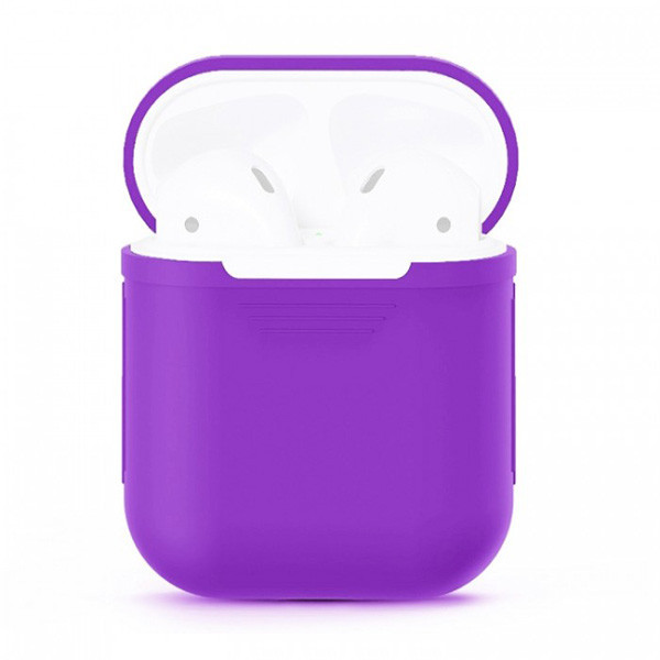 Чехол Silicone Case на AirPods 2 Фиолетовый | Фото 2 из 2