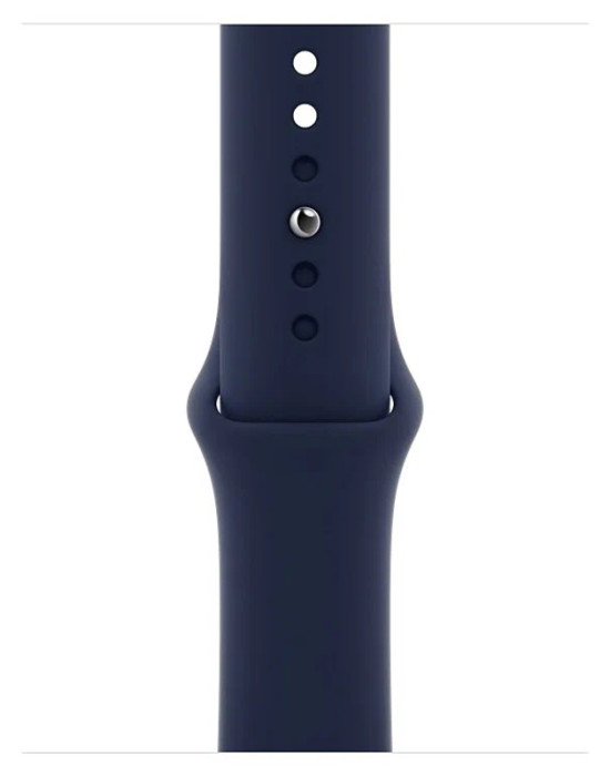 Спортивный ремешок Gurdini (силиконовый) Apple Watch 42mm/44mm Темно-синий (Midnight Blue) | Фото 2 из 3
