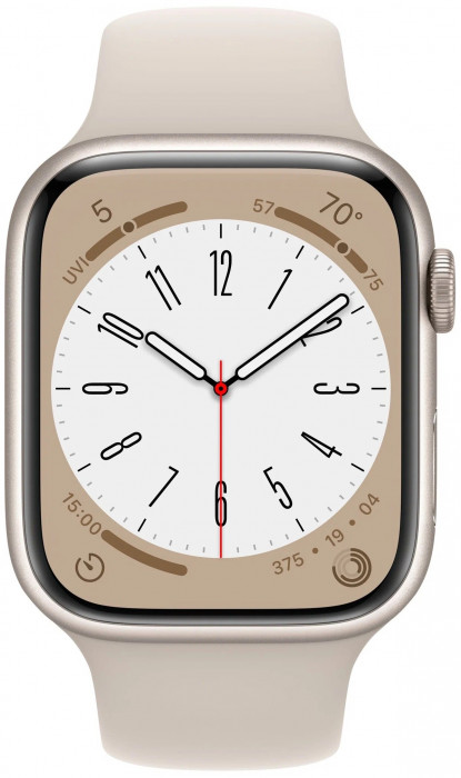 Умные часы Apple Watch Series 8 41mm GPS Starlight Aluminum Case with Sport Band Starlight | Фото 2 из 4