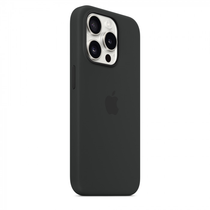 Чехол Silicone Case MagSafe для iPhone 15 Pro Black | Фото 3 из 5