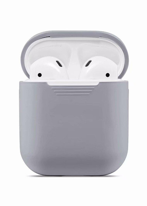 Чехол Silicone Case на AirPods 2 Светло-серый | Фото 2 из 2