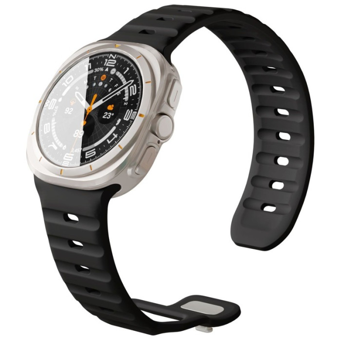 Ремешок силиконовый VLP Pulse Band для Samsung Galaxy Watch Ultra 47 мм, Черный | Фото 1 из 1