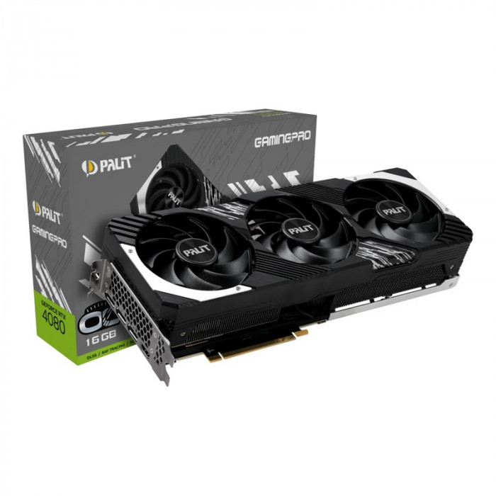 Видеокарта Palit RTX4080 GAMINGPRO 16GB NED4080019T2-1032A GDDR6X 256bit 3 DP HDMI