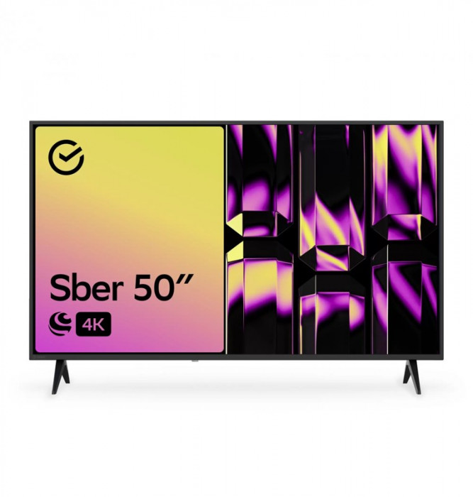Телевизор Sber SDX-50U4010B Ultra HD 50" UHD 4K | Фото 1 из 6