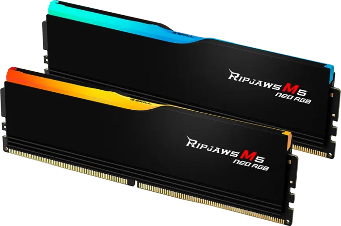 Оперативная память 32Gb DDR5 6000MHz G.Skill Ripjaws M5 Neo RGB (F5-6000J2836G16GX2-RM5NRK) (2x16Gb KIT)