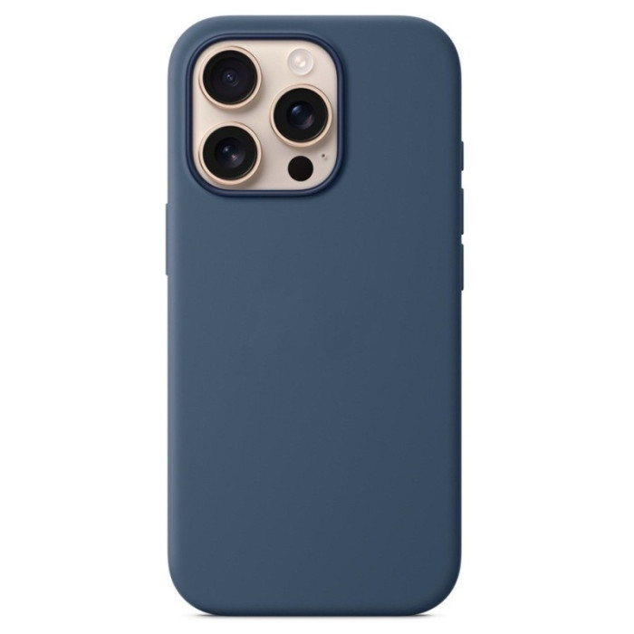 Чехол накладка для iPhone 16 6.1" Silicone Case with Magsafe Denim | Фото 1 из 1