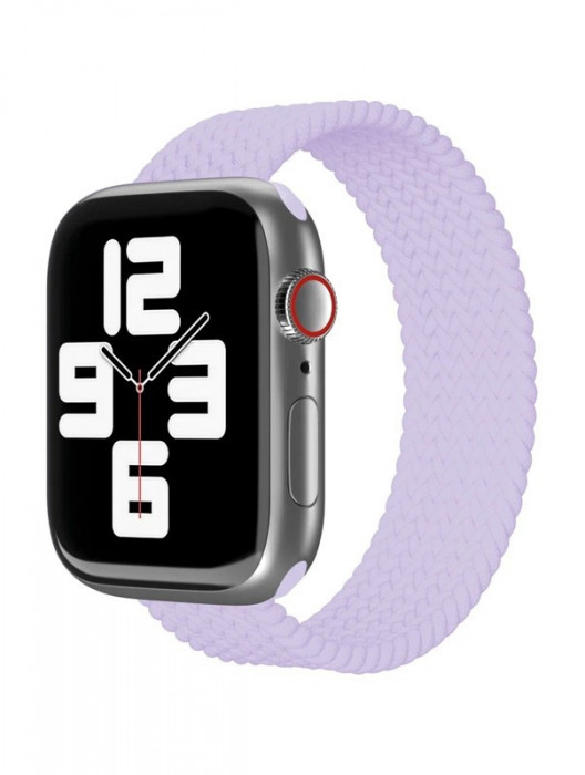 Ремешок нейлоновый плетёный VLP для Apple Watch 42/44/45 S/M фиолетовый | Фото 4 из 4