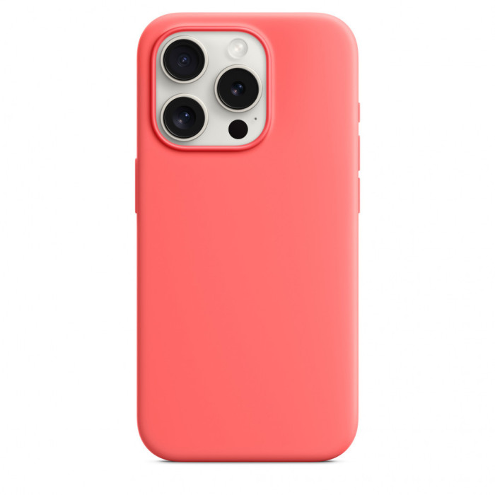 Чехол Silicone Case MagSafe для iPhone 15 Pro Max Guava