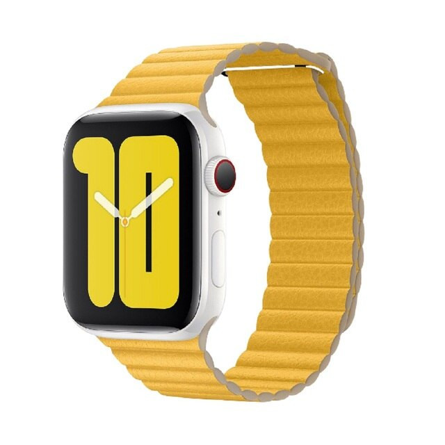 Ремешок для Apple Watch Leather Loop 38/40/41mm Желтый | Фото 2 из 2