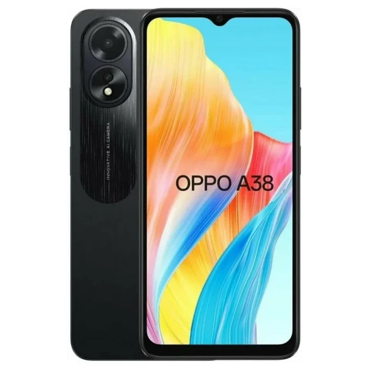 Смартфон Oppo A38 4/128GB Черный (Glowing Black) | Фото 1 из 5