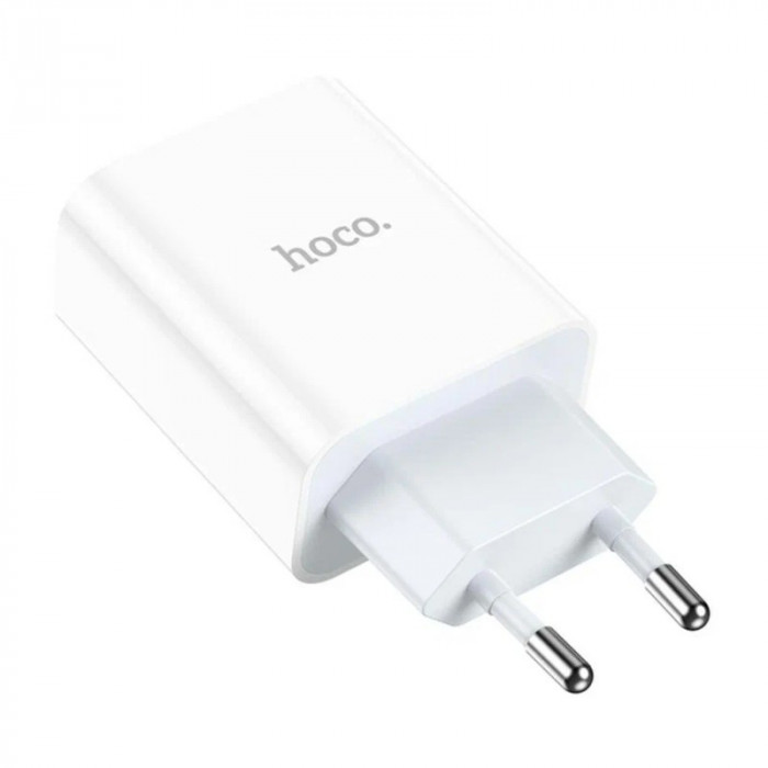 Зарядное устройство HOCO C97A 1USB+USB Type-C 3.0A Белый + USB-C кабель 1м | Фото 3 из 5