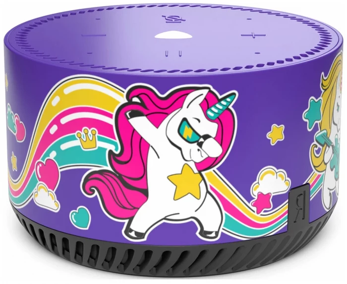 Умная колонка Яндекс Станция Лайт с Алисой Rainbow Velvet Unicorn