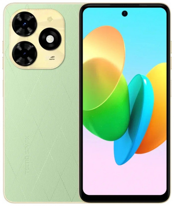 Смартфон Tecno Spark 20С 4/256GB Зеленый (Magic Skin Green) EAC | Фото 1 из 6