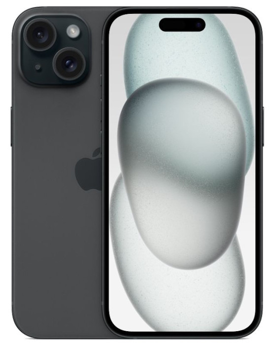 Смартфон Apple iPhone 15 128GB Черный (Black) nano SIM + eSIM | Фото 1 из 1