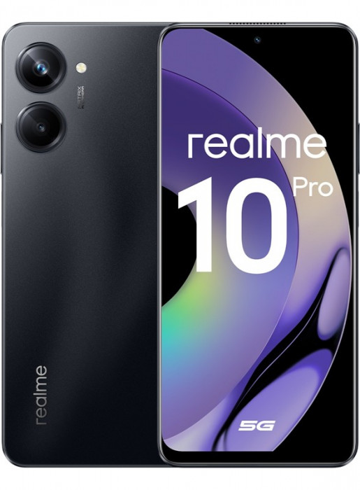 Смартфон Realme 10 Pro 8/256GB Черный (Dark Matter) EAC