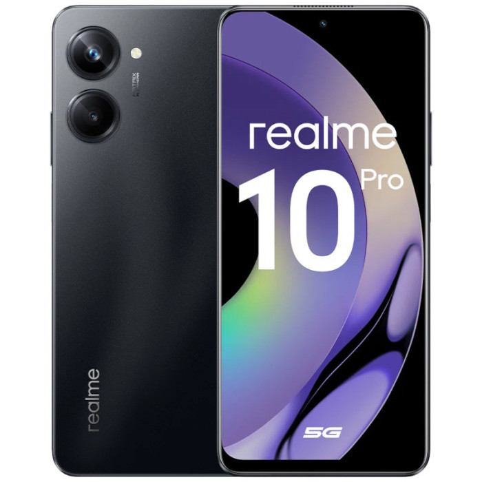 Смартфон Realme 10 Pro 8/256GB Черный (Dark Matter) EAC