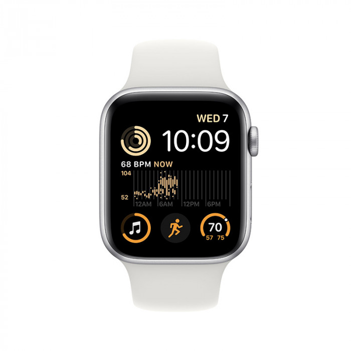Умные часы Apple Watch SE 2022 44mm Aluminum Case with Sport Band Серебристый | Фото 2 из 4