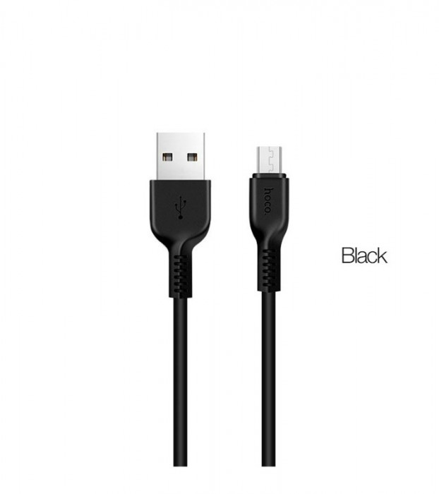 Кабель USB HOCO X20 Flash 2.4А Micro USB - 2м черный | Фото 1 из 2