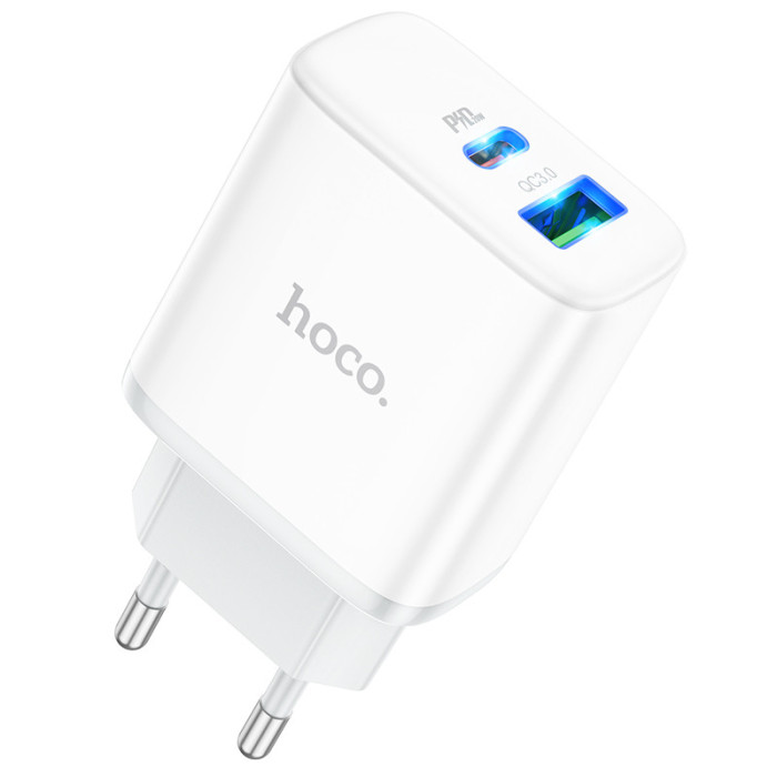 Зарядное устройство HOCO C105A 20W PD + QC3.0 Белый | Фото 3 из 3