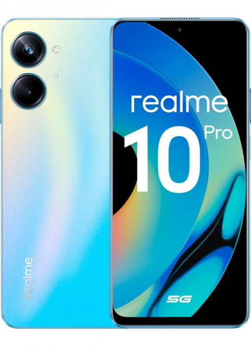 Смартфон Realme 10 Pro 8/256GB Голубой (Nebula Blue) EAC