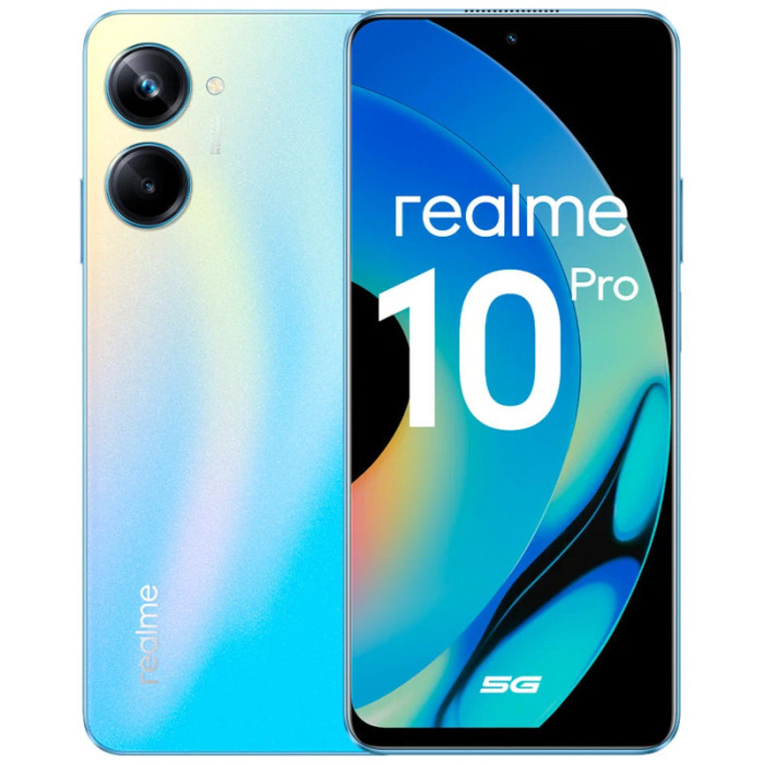 Смартфон Realme 10 Pro 8/256GB Голубой (Nebula Blue) EAC