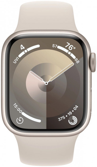 Умные часы Apple Watch Series 9 41mm GPS Aluminum Case with Sport Band Starlight | Фото 2 из 3