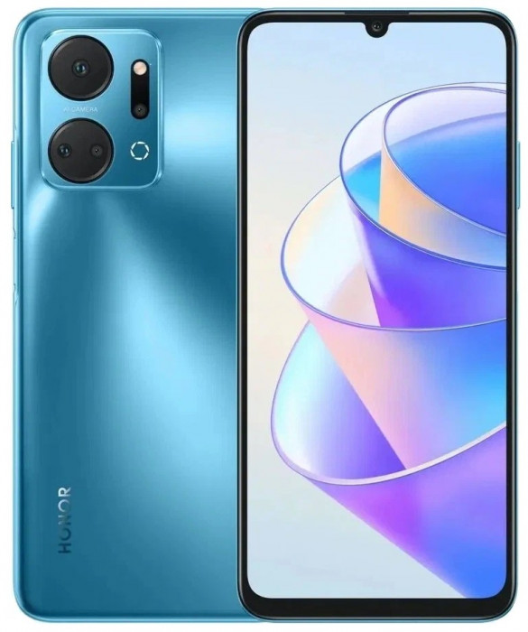 Смартфон Honor X7A Plus 6/128GB Cиний (Ocean Blue) | Фото 1 из 8
