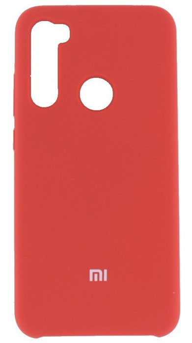 Чехол-накладка Silicone Cover для Xiaomi Redmi Note 8 Красный-металик | Фото 2 из 3