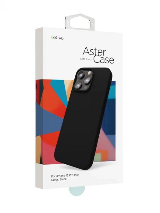Чехол защитный VLP Aster Case для iPhone 15 Pro Max черный | Фото 3 из 4