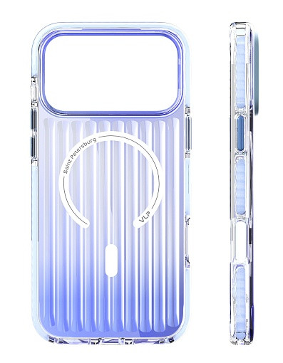 Чехол защитный VLP Pulse Case с MagSafe для iPhone 17 Pro Max, синий