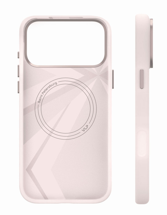 Чехол защитный VLP Aster Pro Case с MagSafe для iPhone 17 Pro Max, розовый