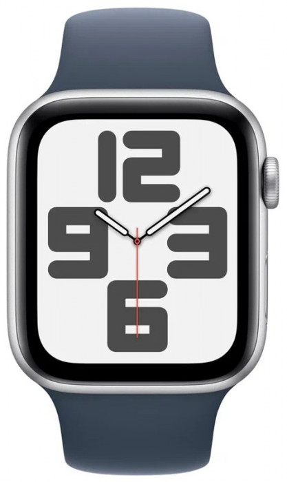 Умные часы Apple Watch SE 2023 40mm Aluminum Case with Sport Band Серебристый/Синий | Фото 2 из 3