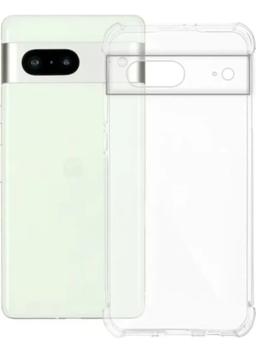 Чехол силиконовый для Google Pixel 7a Прозрачный | Фото 5 из 5