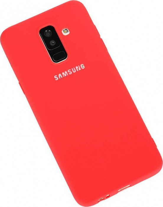 Чехол-накладка Silicone Cover для Samsung Galaxy A6 2018 Красный | Фото 2 из 3
