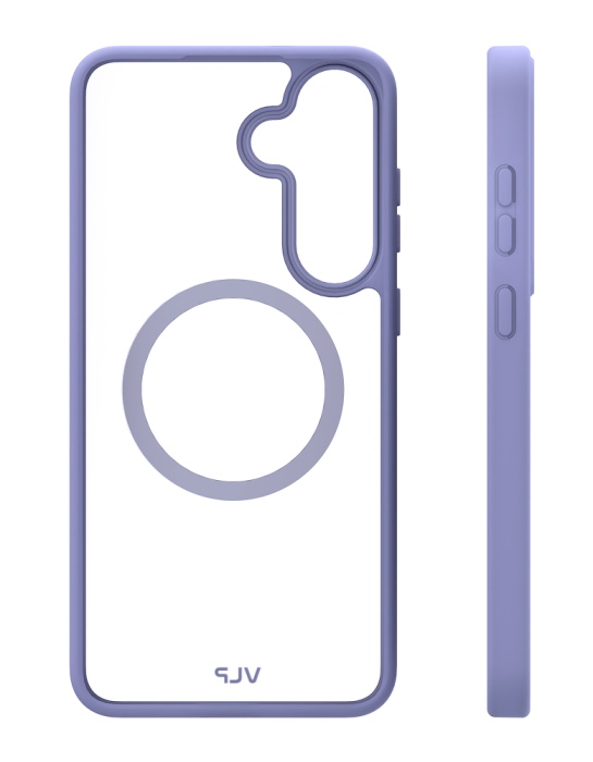 Чехол защитный VLP Moon Case с MagSafe для Samsung S25 FE, лавандовый