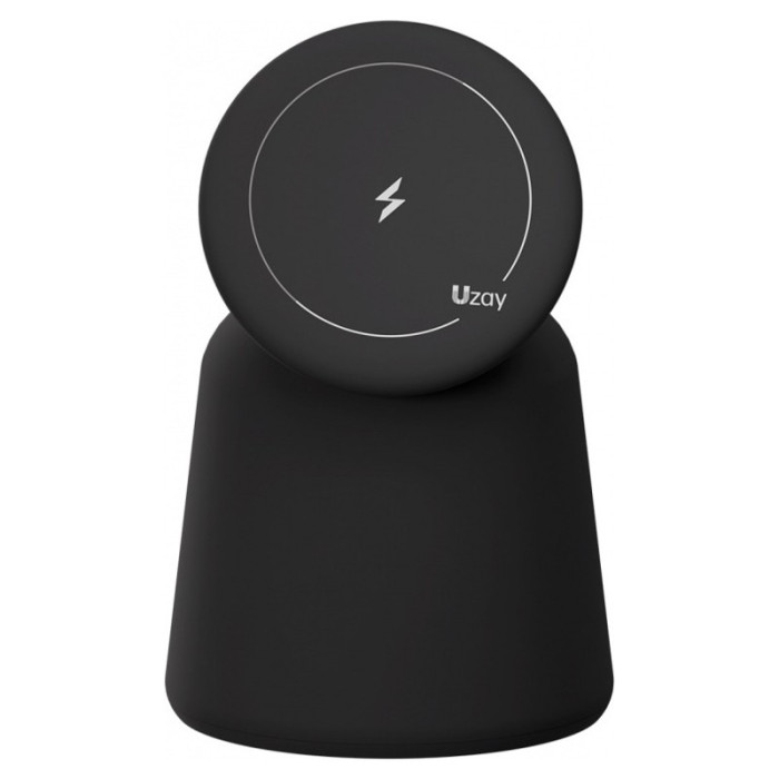 Беспроводное зарядное устройство Uzay Drum Charger 2in1, черный | Фото 1 из 1