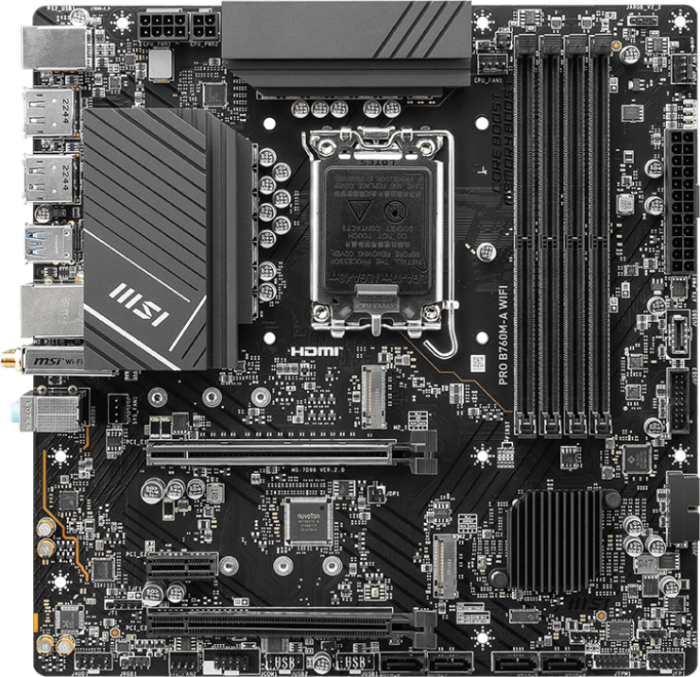 Материнская плата MSI PRO B760M-A WIFI