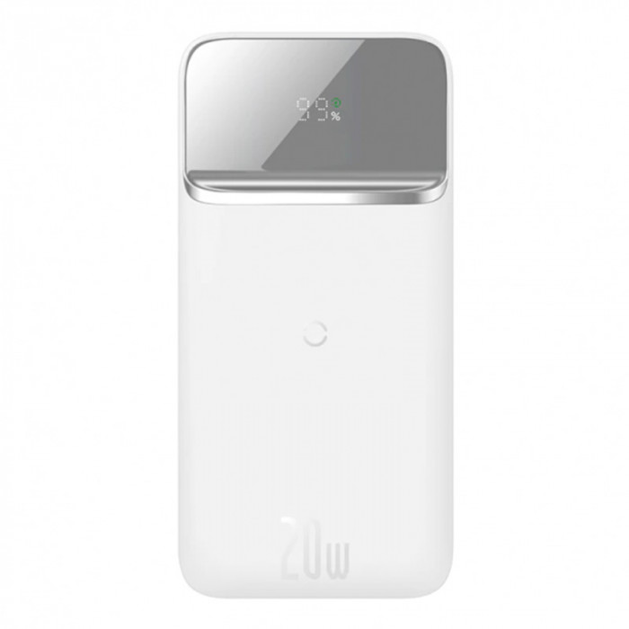 Внешний аккумулятор Baseus Magnetic Wireless Quick 10000 mAh Белый (PPCX010102) | Фото 1 из 6